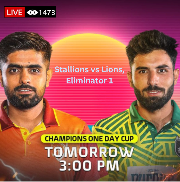 Champions One-Day Cup Stallions and Lions Clash in Eliminator 1